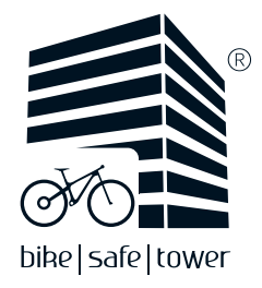 Bike Safe Tower Logo – automatisches Fahrradparkhaus und Bike Tower